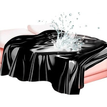 BDSM Waterproof Adult Sex Bed Sheets, Black Mess-Proof Play Sheet for Couples, Portable Mattress Cover for Women, Sq197