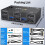 KVM-switch med dubbla skärmar, DisplayPort, 4 USB 3.0 4
