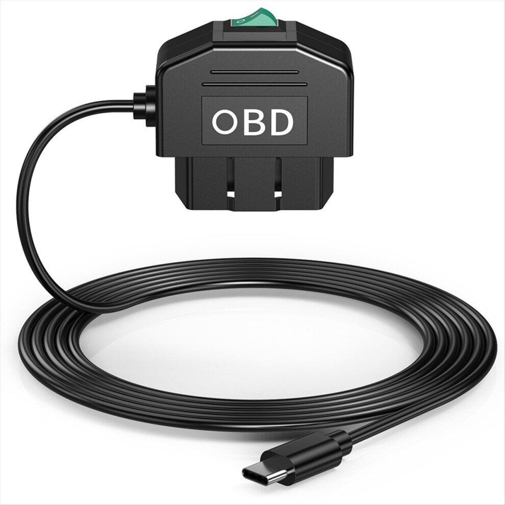 Dash Cam OBD Hardwire Kit, with OBD Cable for Dashcam 12-24V to 5V/3A-image-OPC-PJT5N5M-NEW