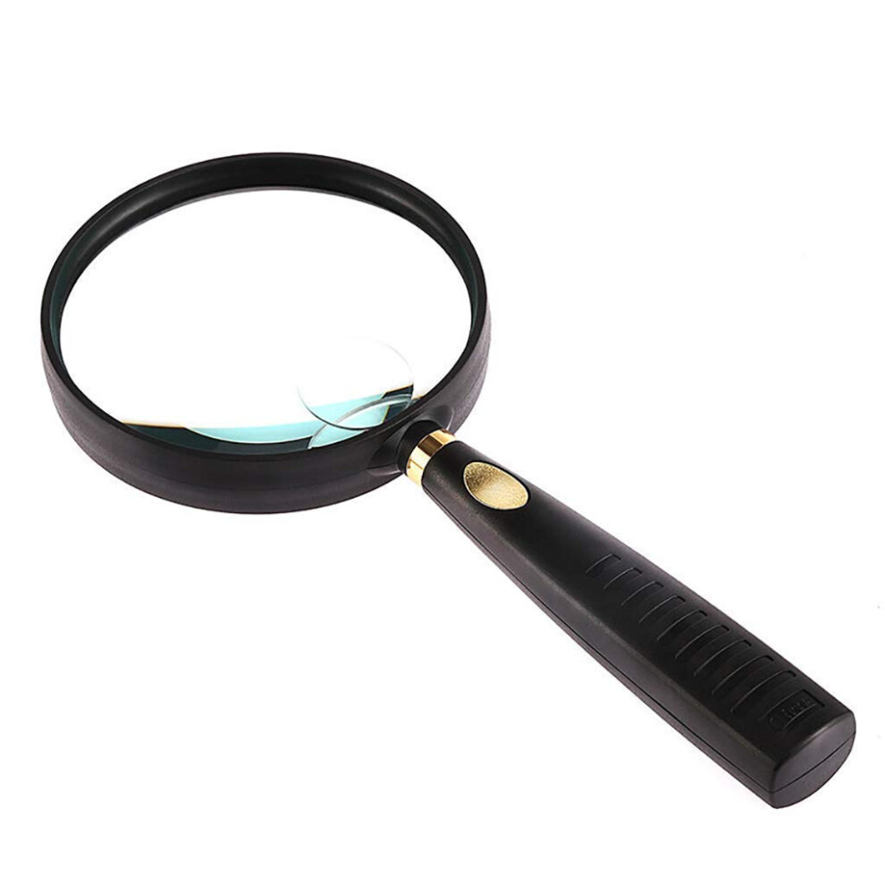 5X 10X Handheld Magnifying Glass for Elderly Reading Books - Portable Lightweight Magnifier for Improved Vision