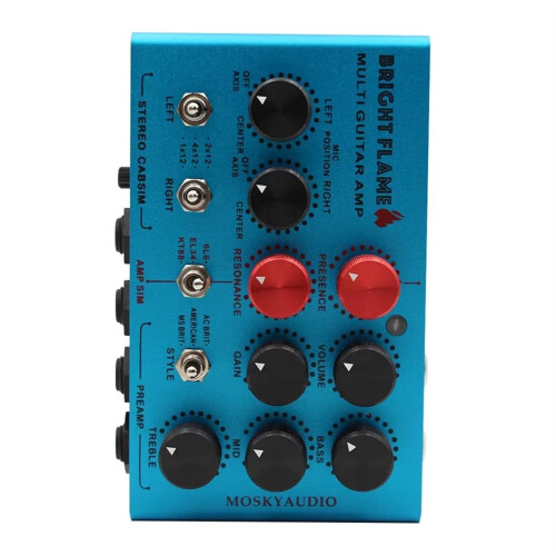 Audio Bright Flame Multi Gitarrförstärkare Simulator Pedal