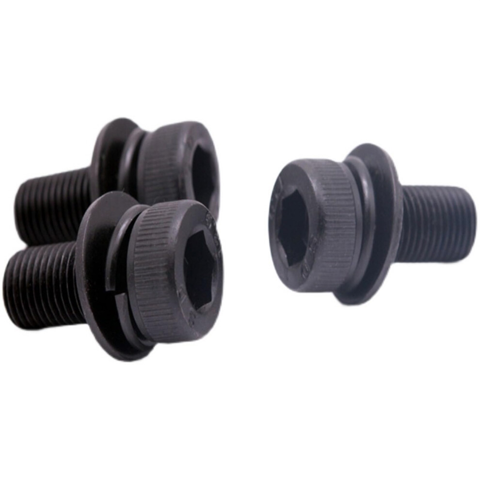 Black Grade 12.9 Steel Hex Socket Cap Head SEM Screw with Flat Washer and Spring Gasket, M8 16mm, 5pcs Set-image-OPC-PKFTVYP-NEW