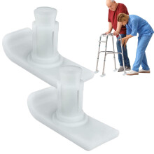 Walker Ski - Heavy Duty Anti-Slip Walking Frame Foot Cover for Seniors | 2 Piece Glide Ski Mat for Asphalt Roads