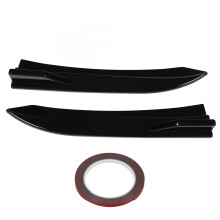 Car Rear Bumper Lip Diffuser Glossy Black Tail