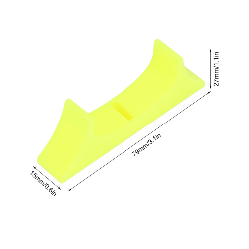 Vertical Stand for Wii U Console – Stable, Slip-Resistant, Yellow 1