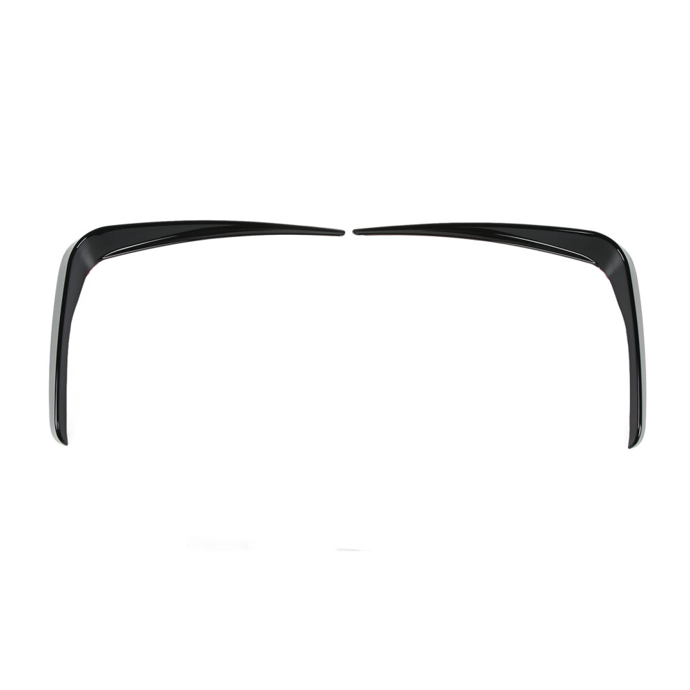 2Pcs Front Bumper Vent Canard Left Right Glossy Black 8320539194806