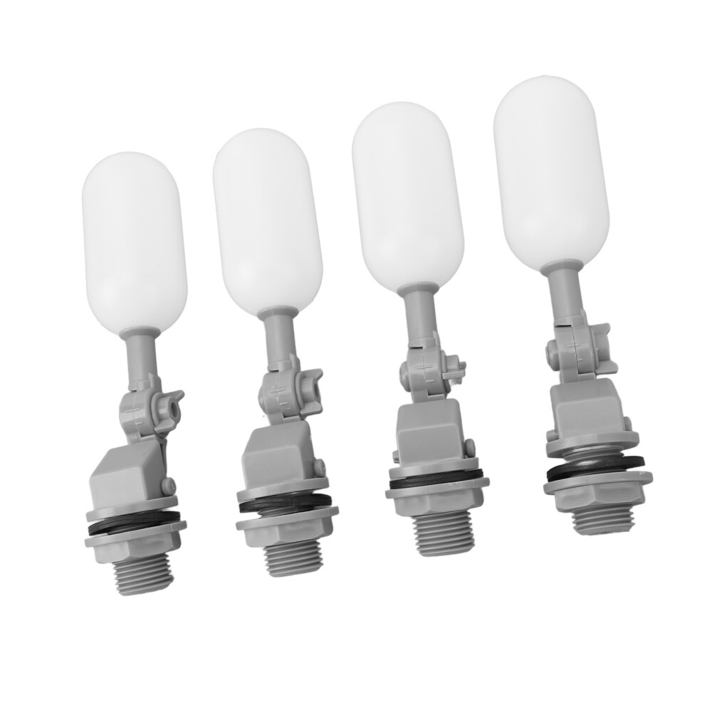 4Pcs Abs Pe Float Ball Valve Dn15 1/2 Inch For Water Tank Humidifier 4321349219783