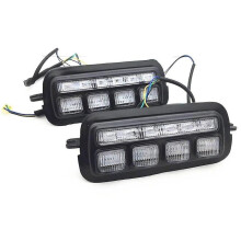 (Style 1) For Lada Niva 4x4 Urbanled Drl Turning Lights White Daytime Running Amber Turn Signal Lights Car Accessories 1995+