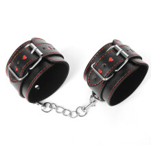 Couples Yoga Workout Kit - Adjustable Love Traction Collar with Handcuffs and Ankle Cuffs Set for Bondage Play