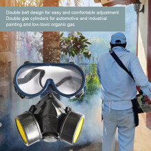 Doppelter Gaskartuschenschutz mit Staubdichter Maske und Atemventil