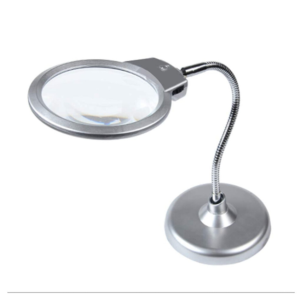 Light Magnifier For The Elderly Reading Desktop With Led 10X 20X Hd Magnification, Portable And Weight Design