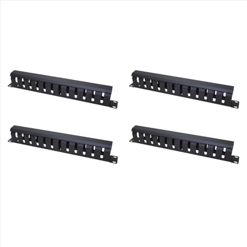 Finger Guide Server Rack 1U 19 Inch Server Rack,12 Slot Finger Duct Wire Organizer With Cover on ...