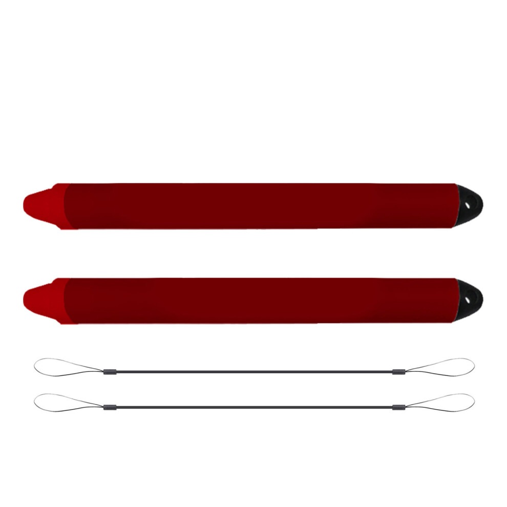 2Pcs Stylus Pen With Tethers For Touch Screens Red 8320539196237