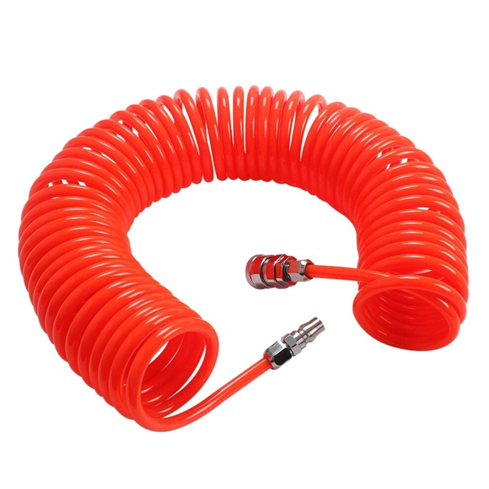6 Meter Pu Air Compressor Hose Tube 8Mm 10Mm 12Mm With Hose Connector Telescopic Spiral Pipe Tool Color 10X6.5 9016109845610