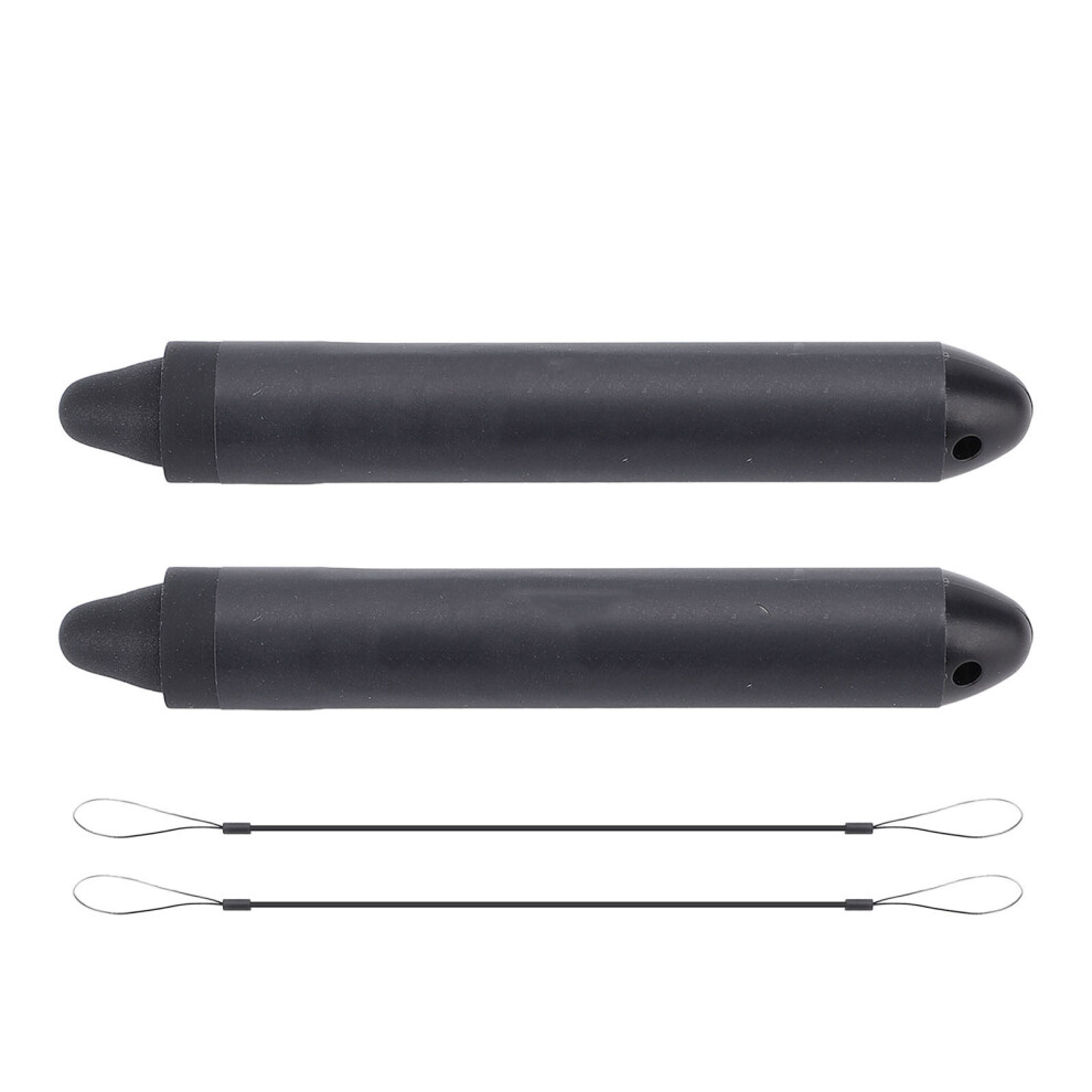 2Pcs Stylus Pen With Tethers For Touch Screens Black 8320539196404
