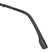 Metal Polarized Farbwechsel-Fashion-Nachtblick Quadratische Brille, Schwarzer Rahmen Graues Glas