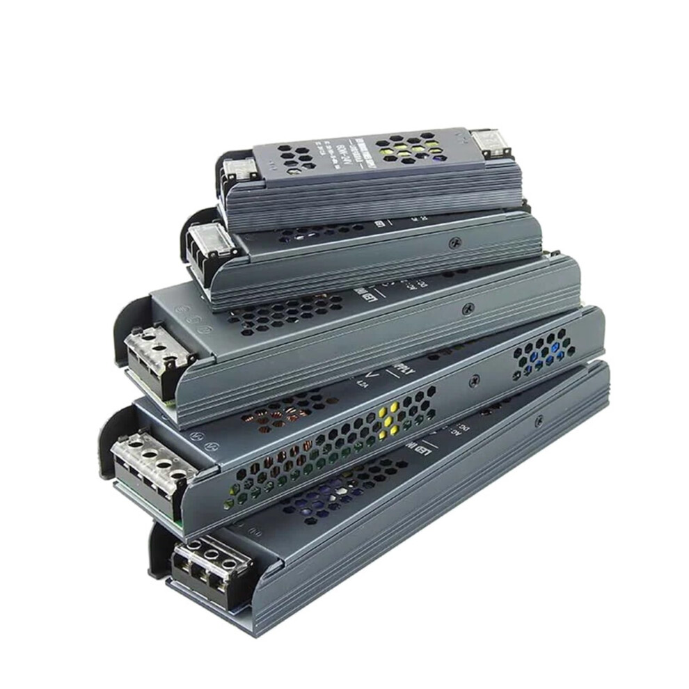 12V Ultra Thin Power Supply 300W Ac/Dc 170-260V Led Driver Transformer For Led Strip Lights, Compact Design 6447073672484