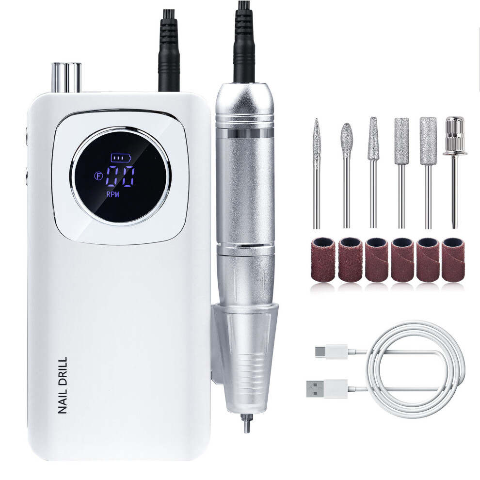 2 in 1 Electric Nail Files 45000RPM Nail Drill Set Electric Nail