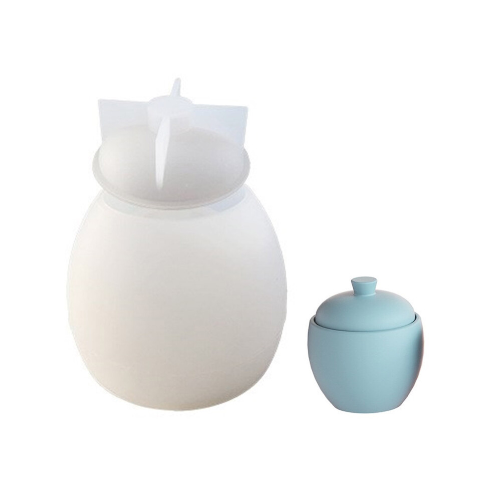 Handmade Gypsum Candle Cup Mold Resin Concrete Storage Box 7751000040239