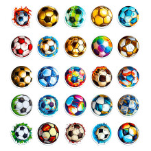 200Pcs Football Stickers for Scrapbooking Laptop Water Bottle