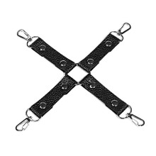 Sex Bondage Leather Cross Buckle Restraint Toy Portable SM Bondage Gear Teasing Restraint Supplies