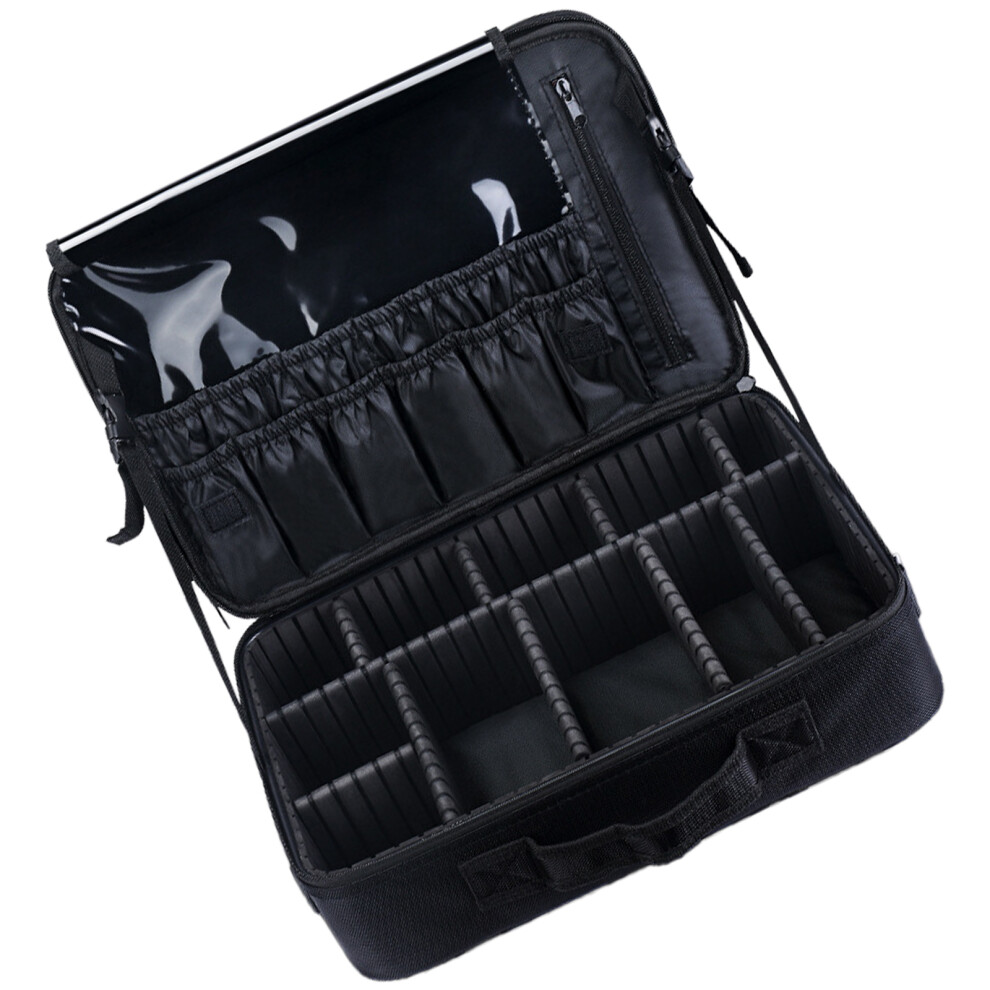 Makeup Train Case Cosmetics Toiletry Bag Travel Organizer Oxford
