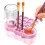Paint Brush Rinse Tool Artist Friendly Pink Color Drain Function For Easy Maintenance 1