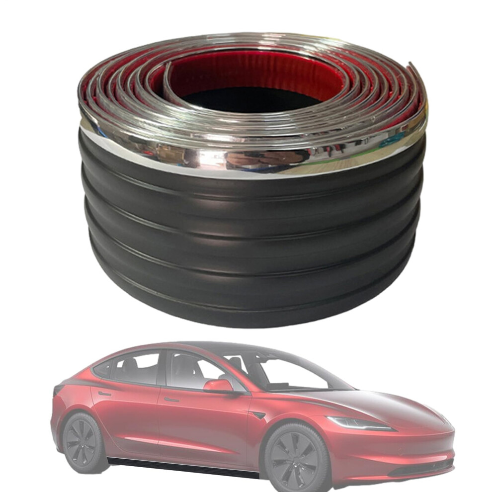 Car Side Door Skirt For Modified Vehicles | 4M Front Bumper Guard Strip | Reinforced Anti-Collision Protection For Urban Racing 9084446900750