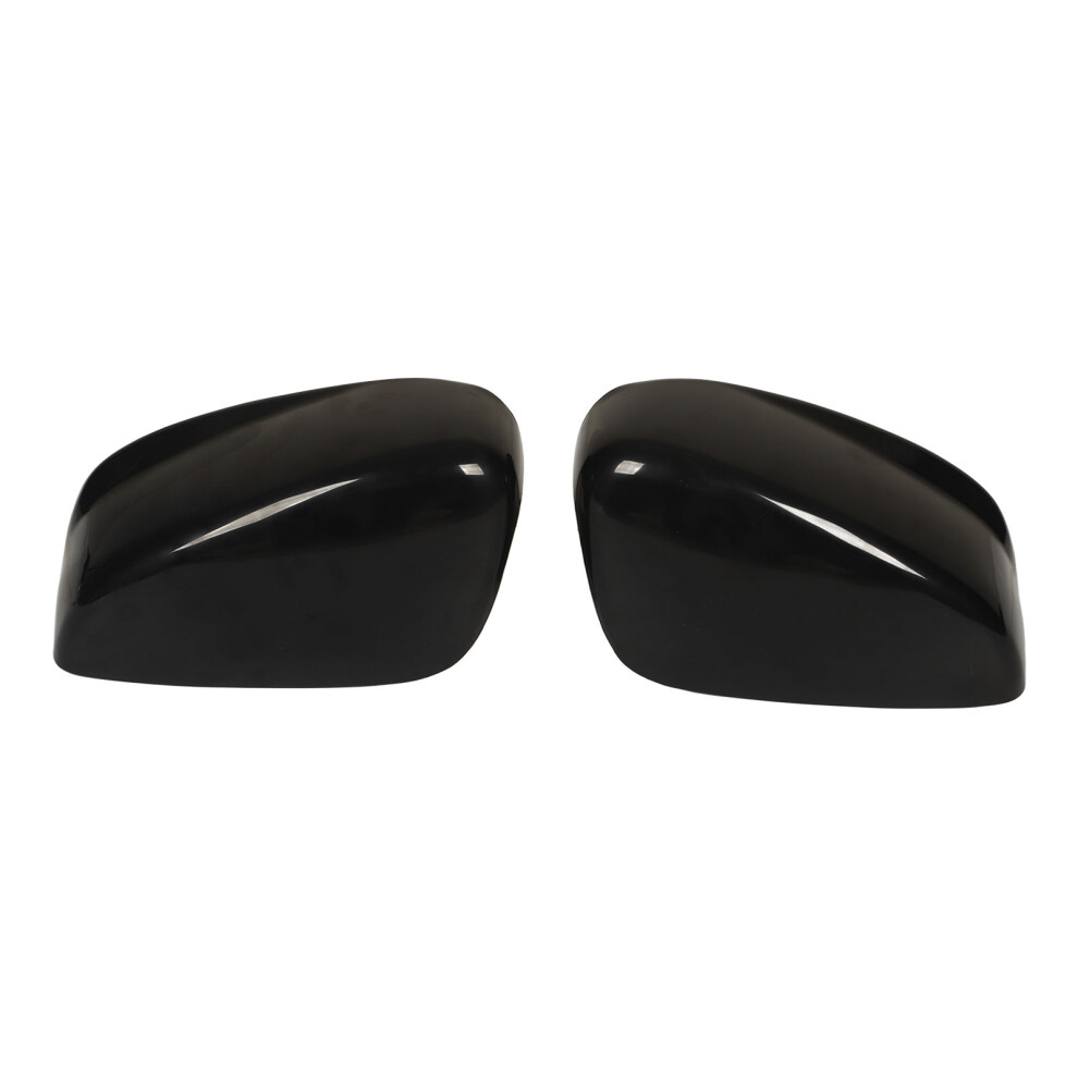 1Pair Car Rearview Mirror Cap Covers Glossy Black 8320539197906