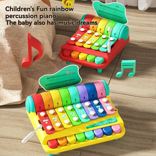 Kinderpiano speelgoed Handpercussie-instrumenten Piano,D 2