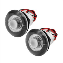 2 kpl 12 V sinisiä LED-upotettavia valoja matkailuautoille/laivoille