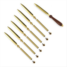 Letter Opener Project Kit - Gold Finish, 6 Pieces, for Making Office