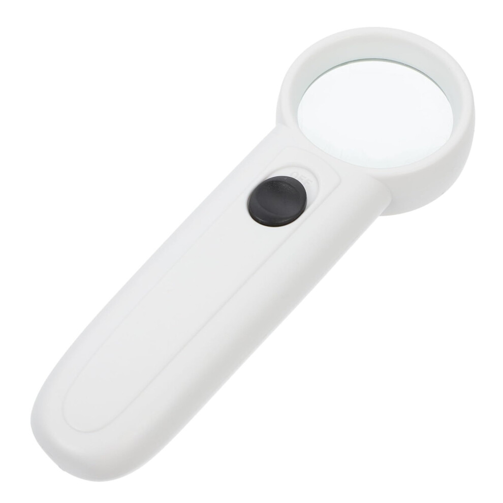 Light Handheld Reading Magnifier With Led - Ergonomic Weight Portable Tool For Students And Seniors - Detailed Inspection