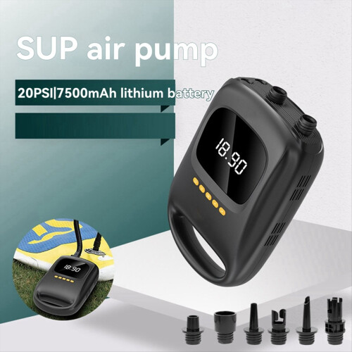 Φορητή ηλεκτρική αντλία SUP 20PSI επαναφορτιζόμενη αεροσυμπιεστής 7500mAh 2
