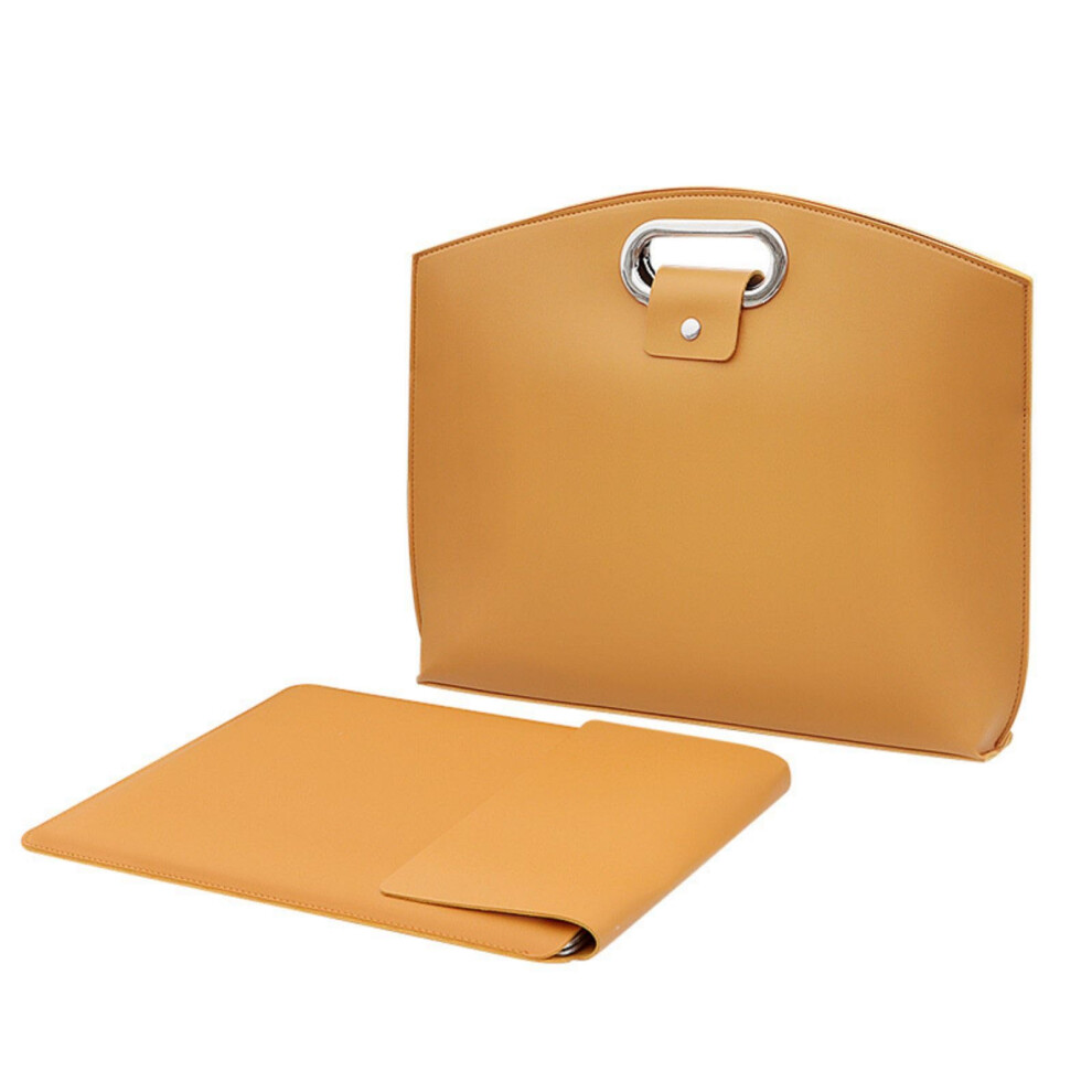 Leather Laptop Sleeve Bag 13.3/14.1 Inch Handmade Crossbody Briefcase Compatible With Laptops And Tablets 9084446901184