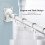 2-pack acryl douchegordijnroede wandmontage 5