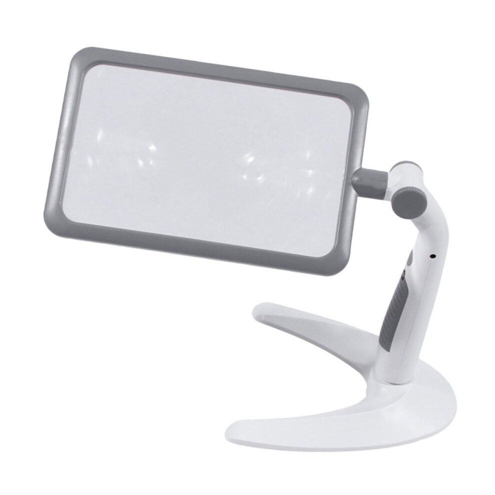 Led Magnifying Glass with Adjustable Light for Seniors, Desktop and Handheld Magnifier for Books, Documents, and Crafts