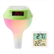 Zonne-energie zwembadthermometer met LED-display D