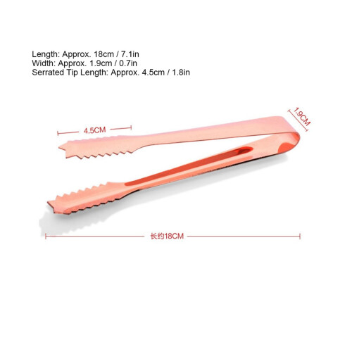 Edelstahl-Eisclipzange mit gezackter Spitze, 18 cm 1