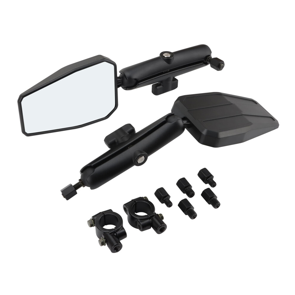 Universal Adventure Rearview Mirror Convex 360-Degree Foldable Replacement For Atv Utv Scooter Dirt Bike Off-Road Vehicles 9084446901313