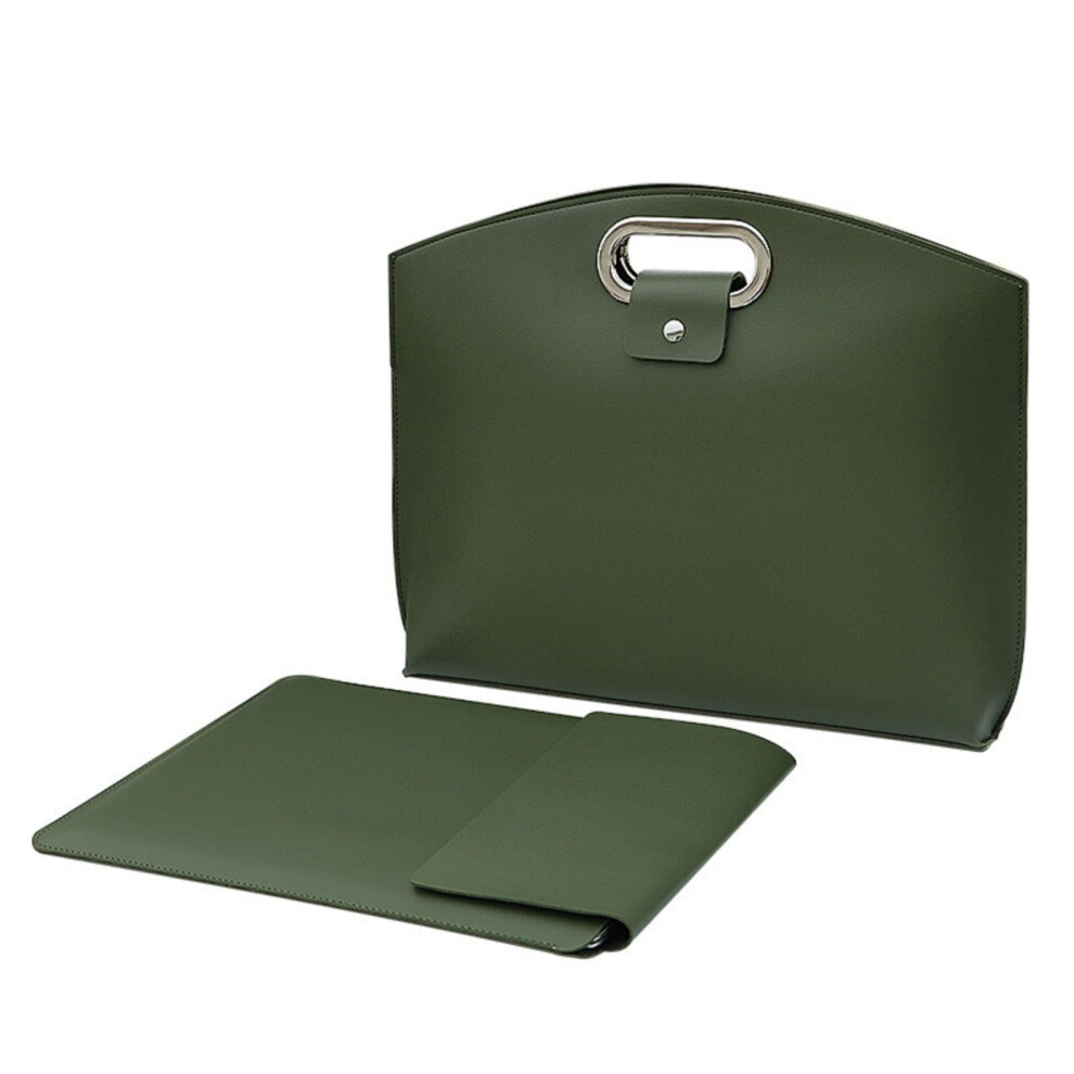 Leather Laptop Sleeve Handmade Crossbody Bag Replacement Briefcase For 13.3/14.1 Inch Laptops Tablets 9084446901337