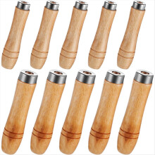 10 Pcs Wooden File Handle Medium & Large Wood Handles