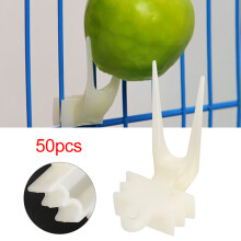 50 Stück Plastikvogel- und Kleintierfruchtgabeln, 4x2,5cm