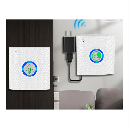 Wireless Long Distance Voice Intercom Full Duplex Door Phone White 2