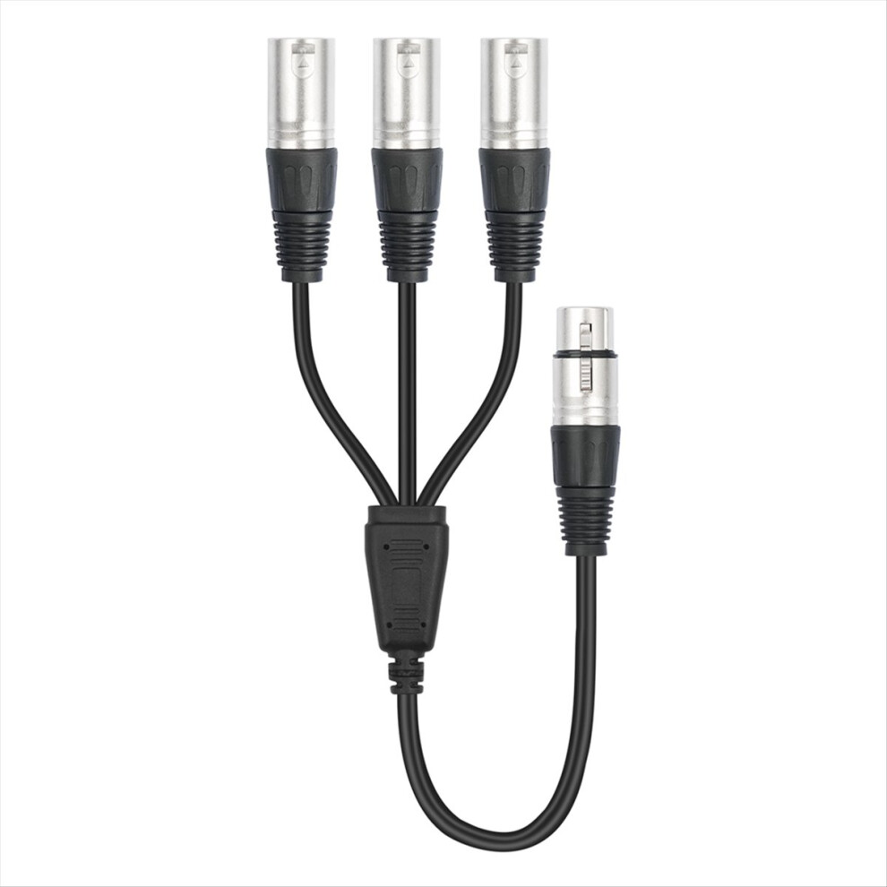 3Pin Xlr Female To 3 Male Y Splitter Cable 4851907668468