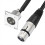 2-pak D-type XLR-kabel, gennemgangsstik, 5