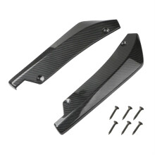 Car Side Skirt Extension Splitter Universal Carbon Fiber Look Bumper Lip Diffuser Compatible with Most Vehicles
