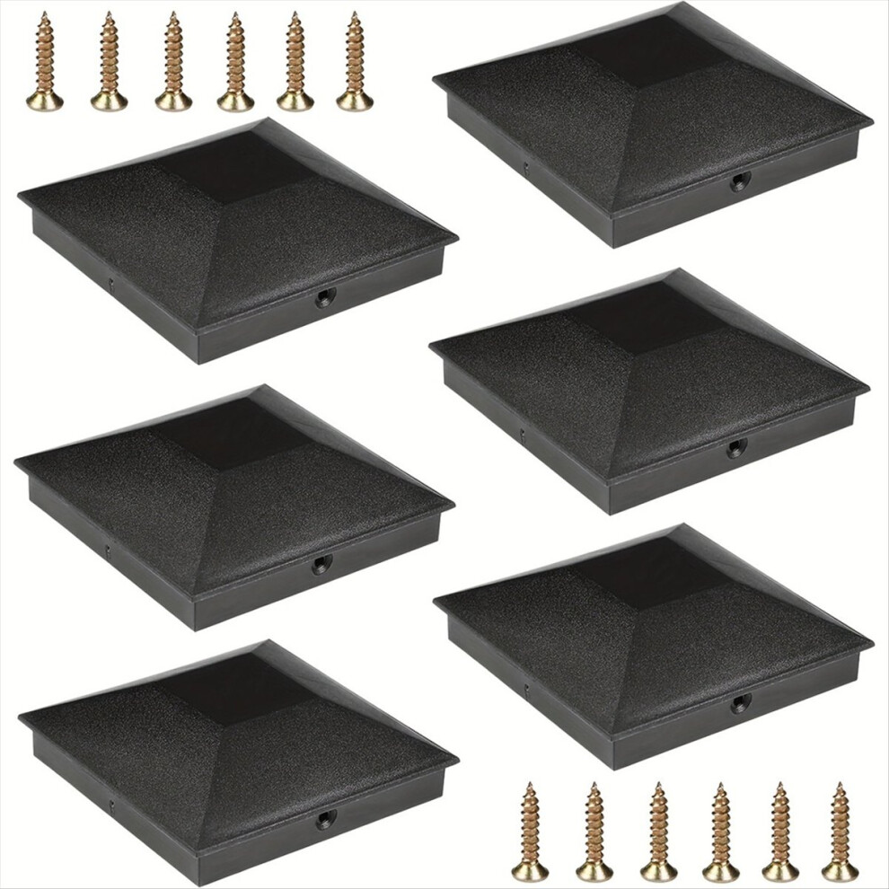 For 4X4fence Post Caps, Deck Post Plastic Caps With Screws 4851907670423