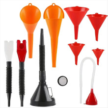10 Pcs Automotive Funnels Set Wide Mouth Funnels Right Angle