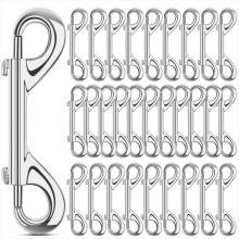 Ekstra store 3,5 tommer dobbeltendede bolt-snapskroge, 110 lbs belastning